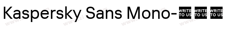 Kaspersky Sans Mono字体转换